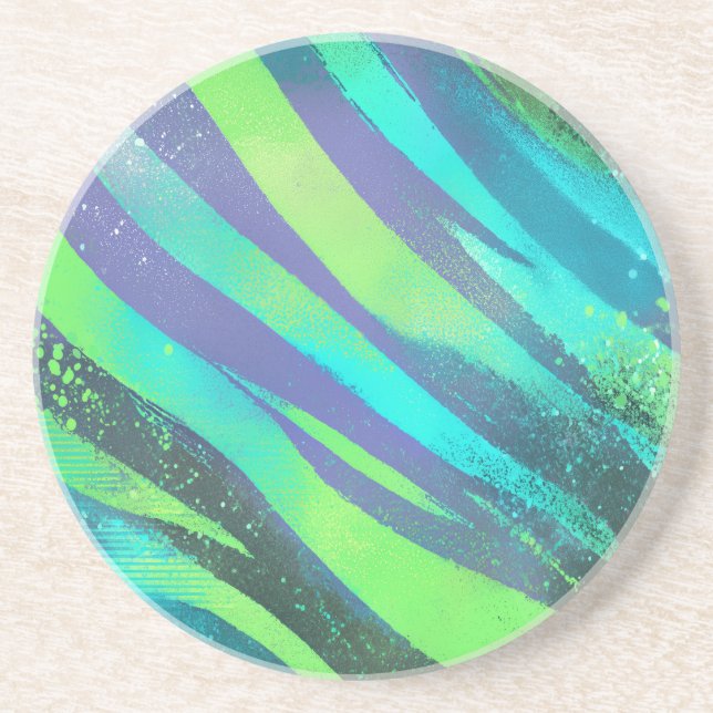 Strömende Farbwogen im Neonlicht Underlägg (Framsidan)