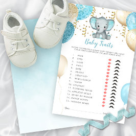 Strömfärgsspel för Elephant Baby Trawer Game