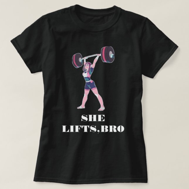 STRÖMHJÄLP AV TUNGA VIKTER ARBETE KVINNOR TSHIRT T SHIRT (Design framsida)