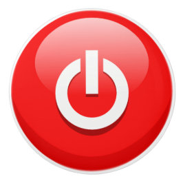 Strömknappen Giant Red Knopp