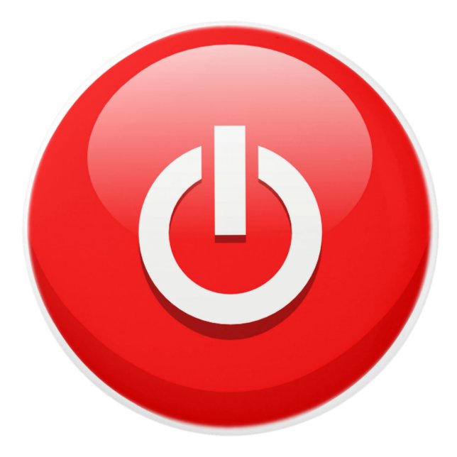 Strömknappen Giant Red Knopp (Framsidan)