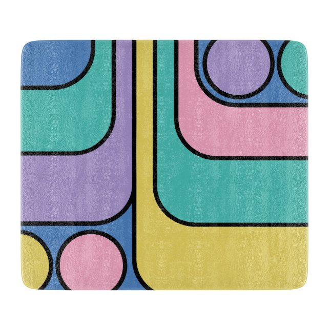 Strömlinjeformad måttlig retro Stil-geometrisk des (Framsidan)