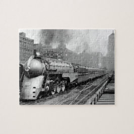 Strömlinjeformat 20th Century Limited-tåg c 1938 J Pussel