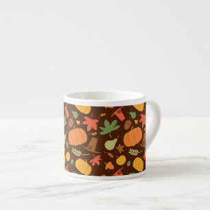 Strömlös bakgrund till hösten, Thanksgiving dag. Espressomugg