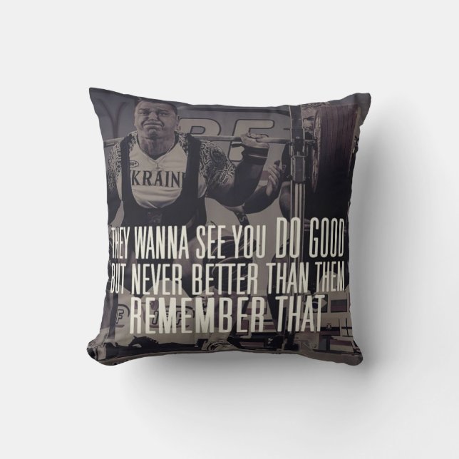 "Strömlyft" kvadratisk motivation Kudde (Framsida)