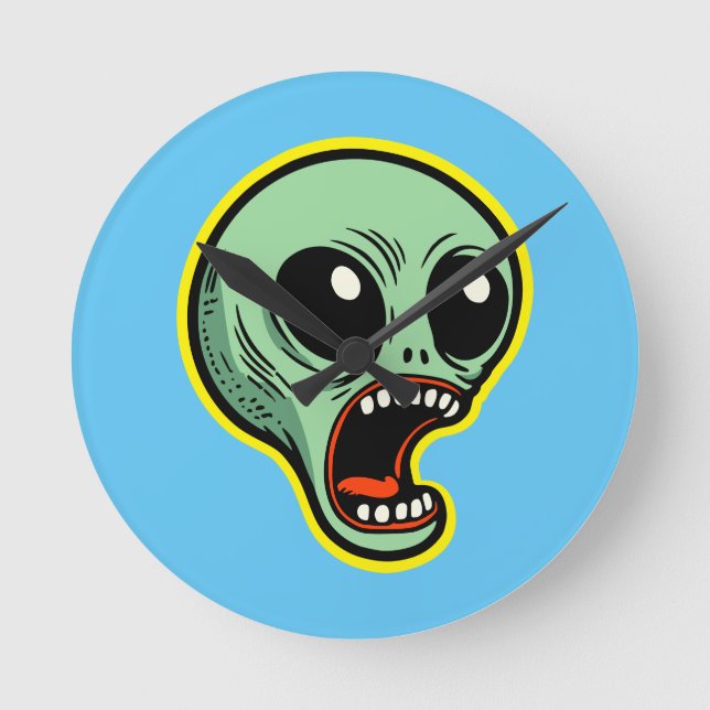 Strömma Alien Rund Klocka (Framsida)