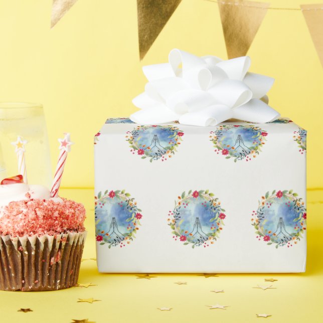 Strömma händer vattenfärg presentpapper (Födelsedagsfest)