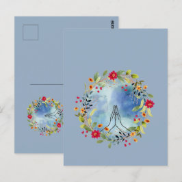 Strömma händer vattenfärg vykort