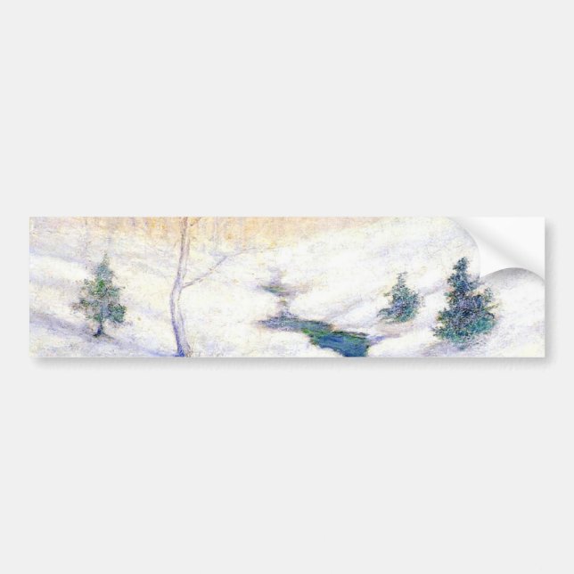 Strömma i ett vinterlandskap (julkonst) bildekal (Framsidan)