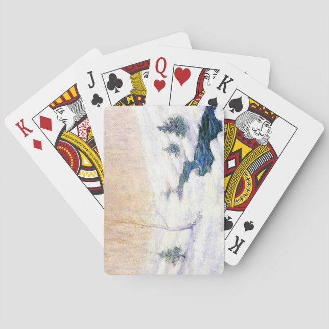 Strömma i ett vinterlandskap (julkonst) casinokort (Baksidan)