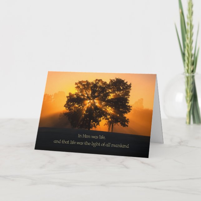 Strömma jul lätt helgkort (Framsida)