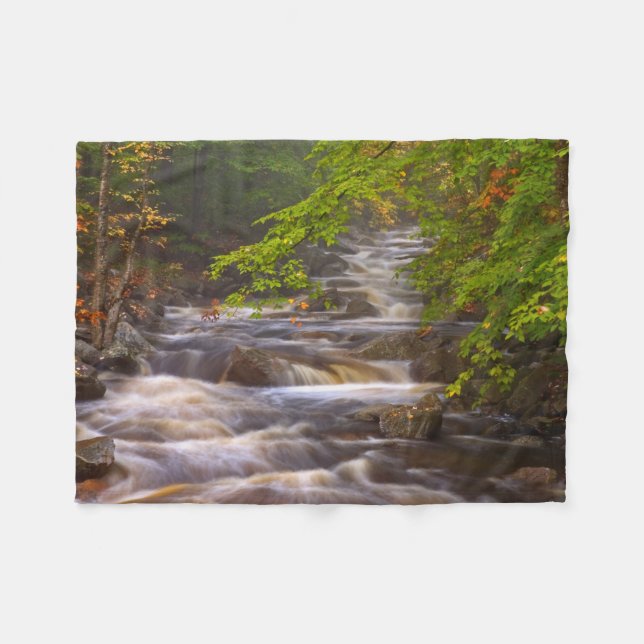 Strömmande bäckar längs Appalachian Trail Fleecefilt (Framsidan (Horisontell))