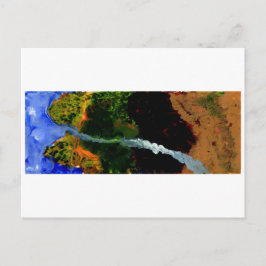 Strömmande fart från vykortet himmel vykort