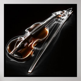Strömmande musikviolin poster