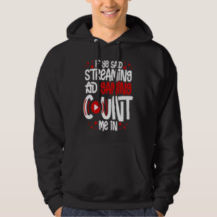 Strömmande Spelström Mikrofon för Online Video Hoodie