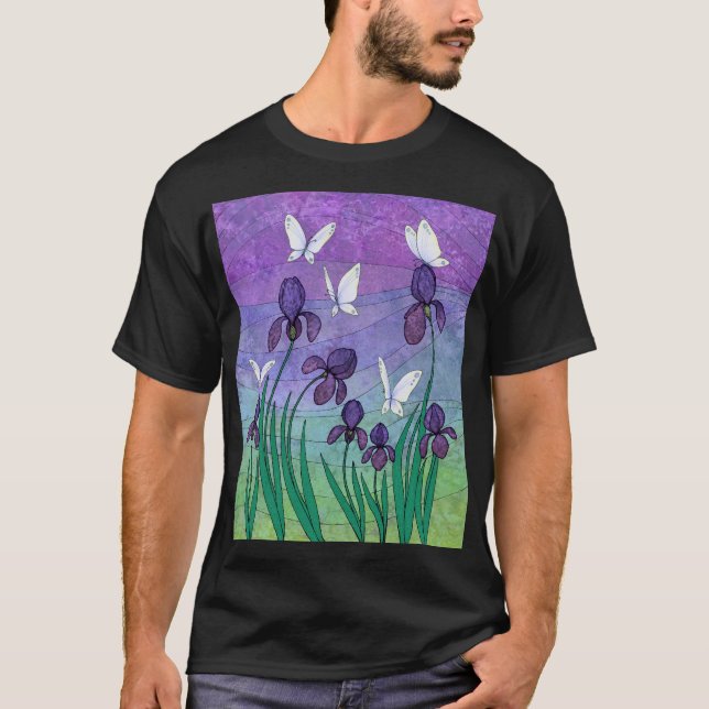 Strömmar och fjärilar t shirt (Framsida)