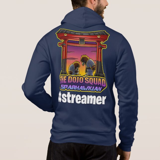 #strömmare Dojo Squad SparhawkGames Unisex hoodie T Shirt (Baksida)