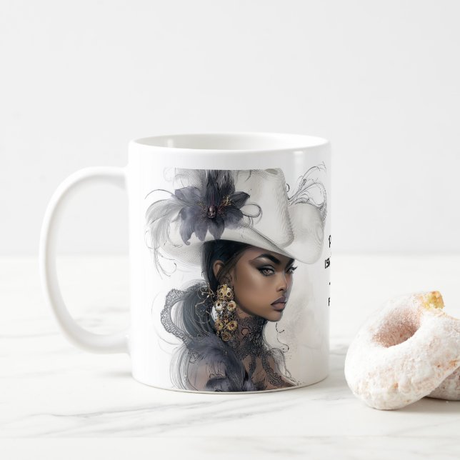 Strömmen är inte hög - den är öppen kaffemugg (Med munk)