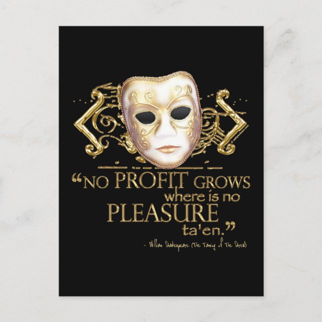 Strömning av Shrew-offerten (Guld-versionen) Vykort (Framsida)