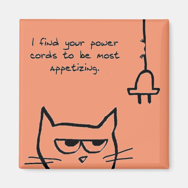 Strömsladdarna Cat Kärlek - Lustigt Cat Magnet (Framsidan)