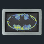 Strömsmanssymbol<br><div class="desc">Kolla in den här elektriska Batman-symbolen med grönt och blåraster.</div>