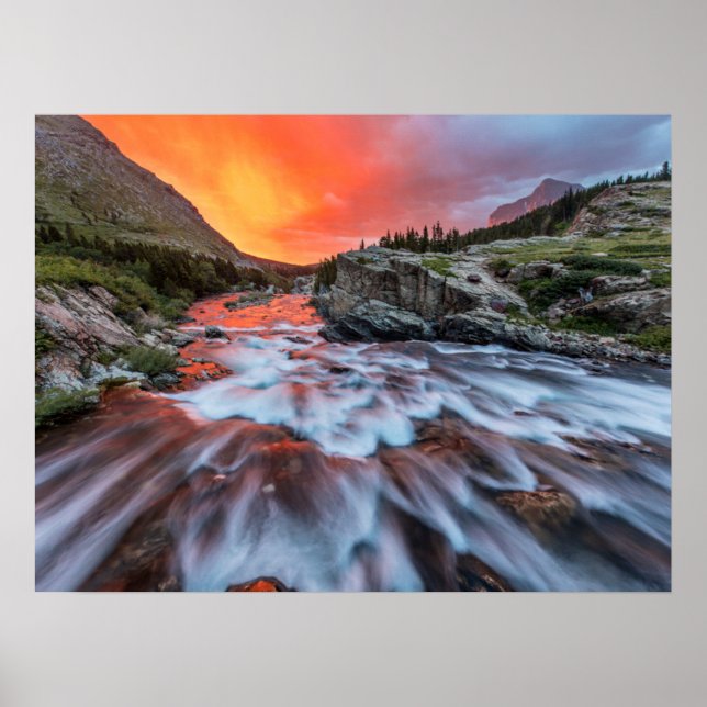 Strömsparfack | Glacier National Park Montana Poster (Framsidan)