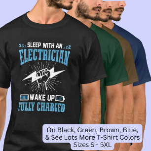 Strömsparläge med elektrisk väckning fullt laddad t shirt