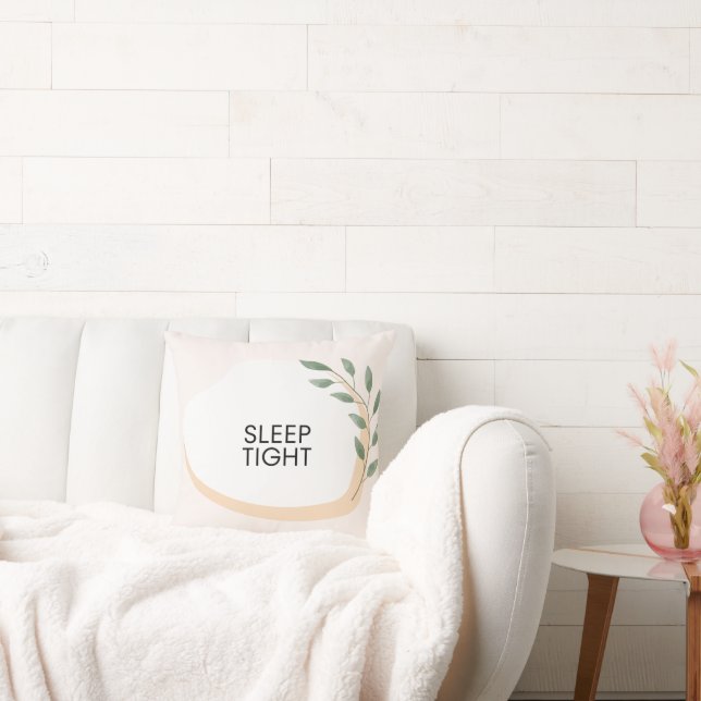 "Strömsparskydd med minimalistisk botanica Kudde (Soffa)