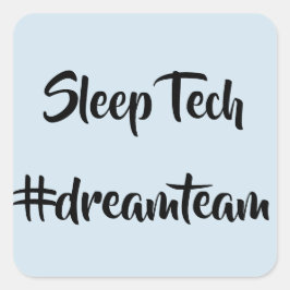 Strömsparteknik #dreamteam Stickers Fyrkantigt Klistermärke