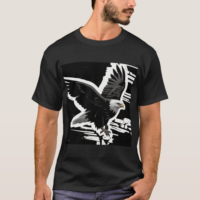 Strömsymbol: Örn under flygning T Shirt (Framsida)