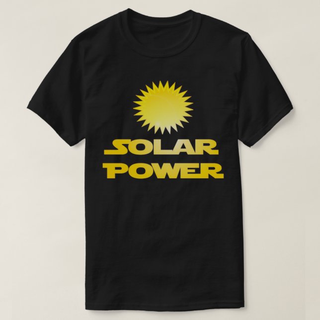 Strömuttag för solenergi t shirt (Design framsida)