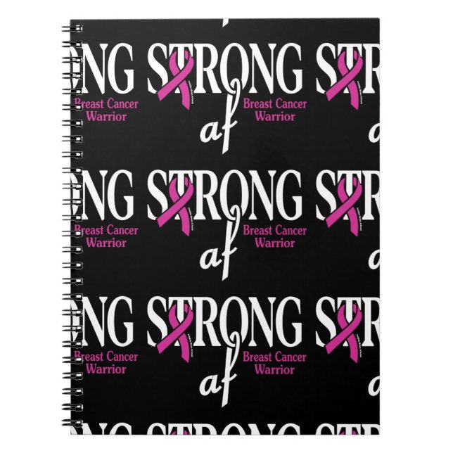 STRONG af... Breast Cancer Anteckningsbok (Framsidan)