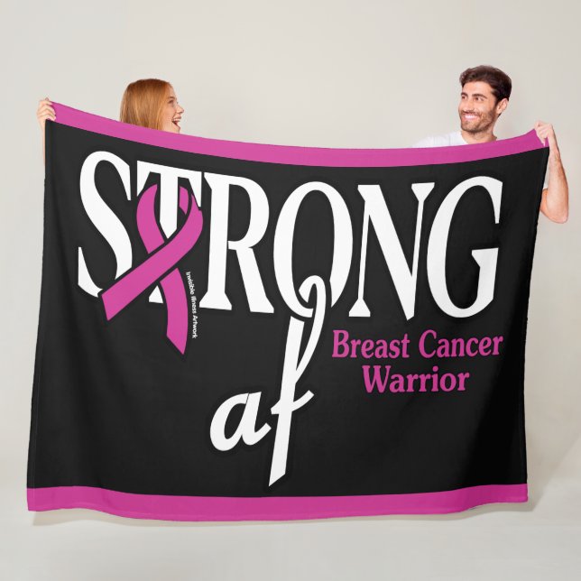 STRONG af....Breast Cancer Fleecefilt (På plats)