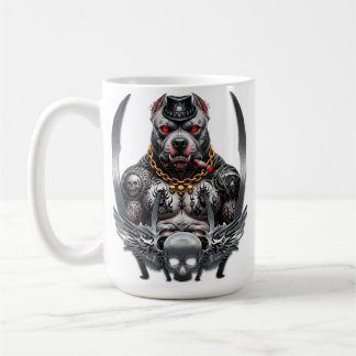 Strong and brave pit bull kaffemugg
