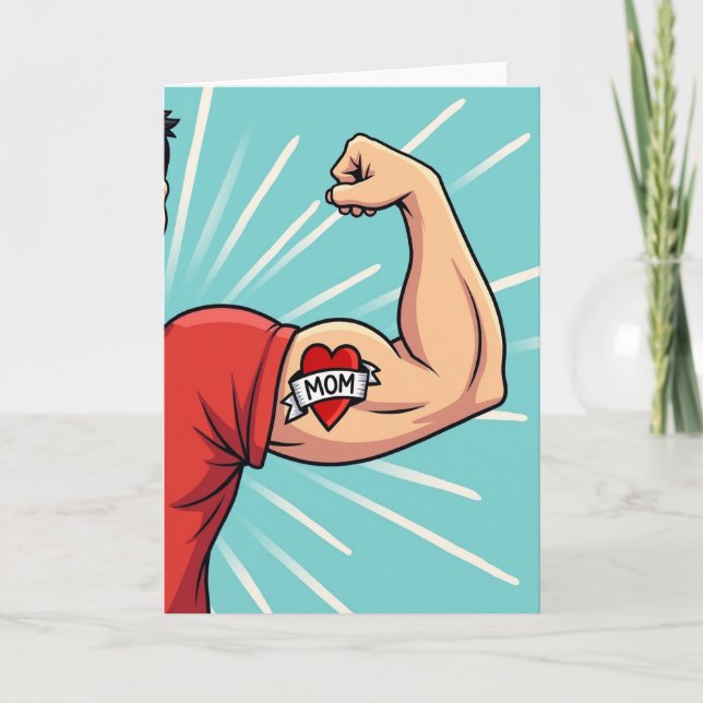 Strong Arm Love Tattoo-kort Kort (Framsida)