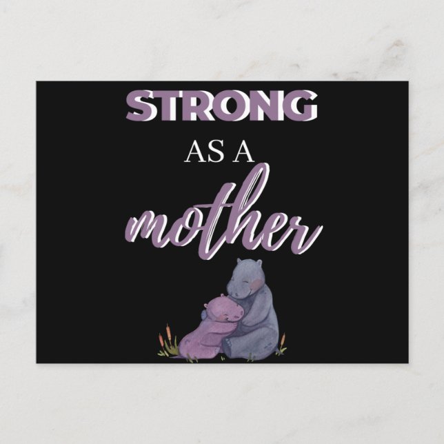 Strong As A Mother Helg Vykort (Framsida)
