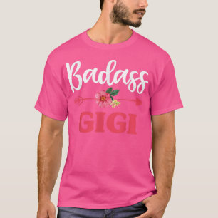 Strong Badass Gigi Grandma Blommigt, Mors dag T Shirt