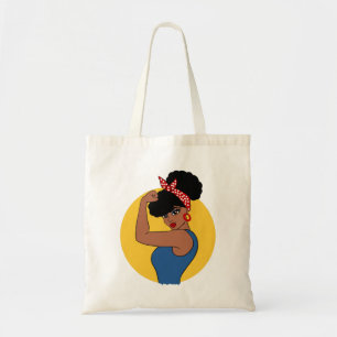 Strong Black Woman Tote Bag Tygkasse