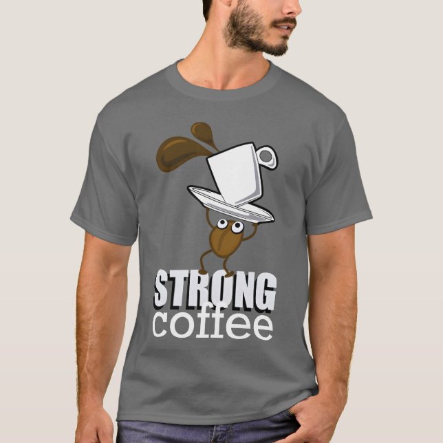Strong Coffee family T Shirt (Framsida)