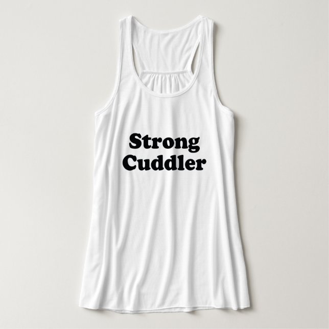 Strong Cuddler Linne Med Racerback (Design framsida)