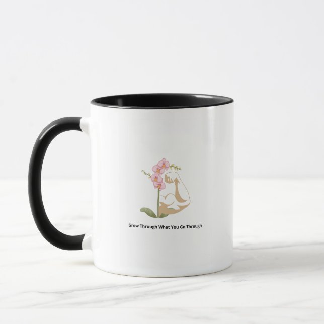 Strong Floral Woman  Mugg (Vänster)