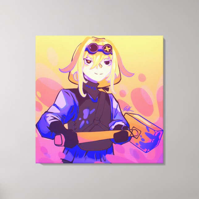 Strong girl Anime Canvastryck (Framsida)