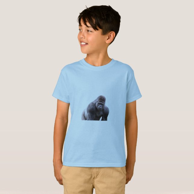 Strong Gorilla Power – Kids T-Shirt Collection (Hel framsida)