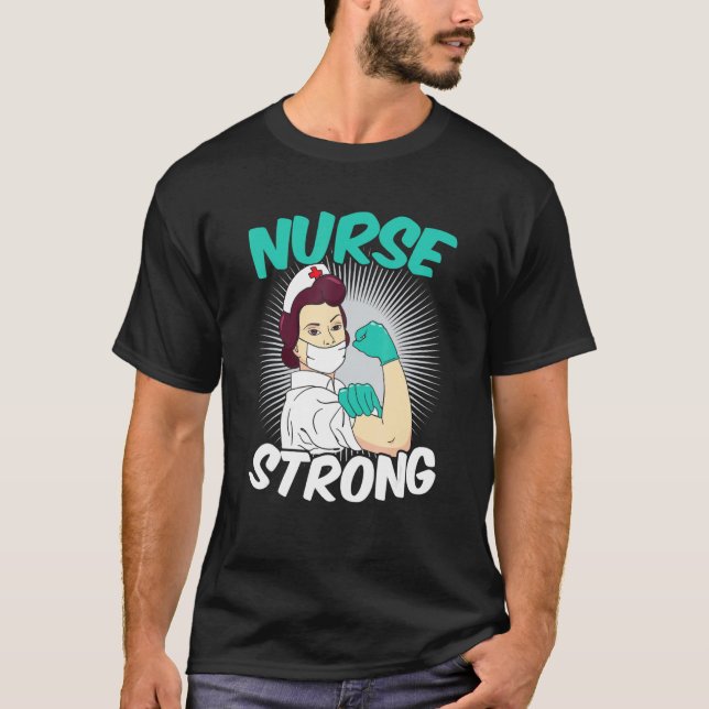 Strong Heart Nurse Appreciation T Shirt (Framsida)