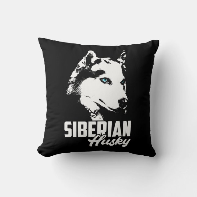 Strong Husky Siberian Kudde (Framsida)