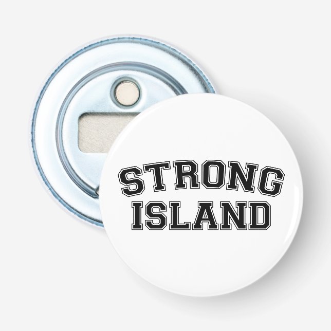 Strong Island, NYC, USA Flasköppnare (Framsidan)