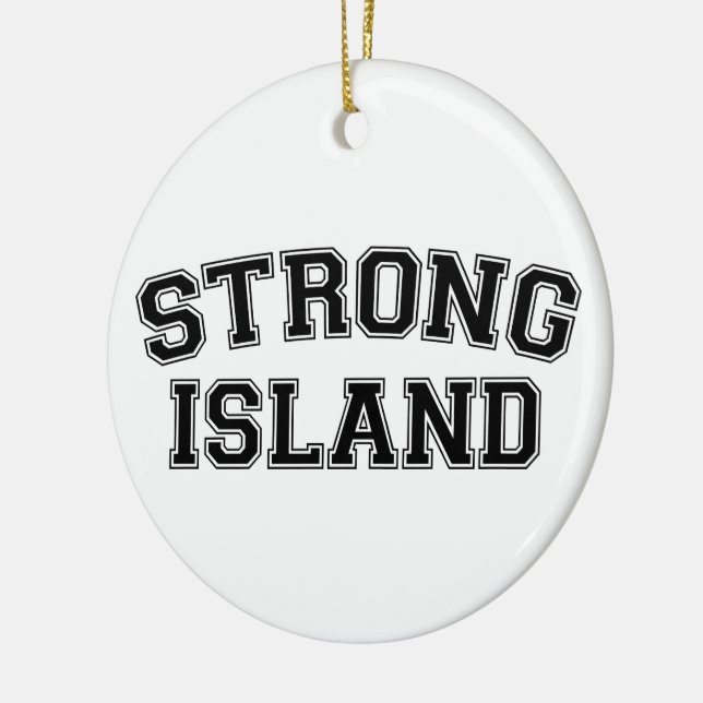 Strong Island, NYC, USA Julgransprydnad Keramik (Vänster)