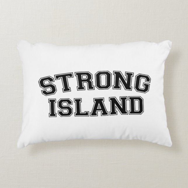Strong Island, NYC, USA Prydnadskudde (Framsidan)