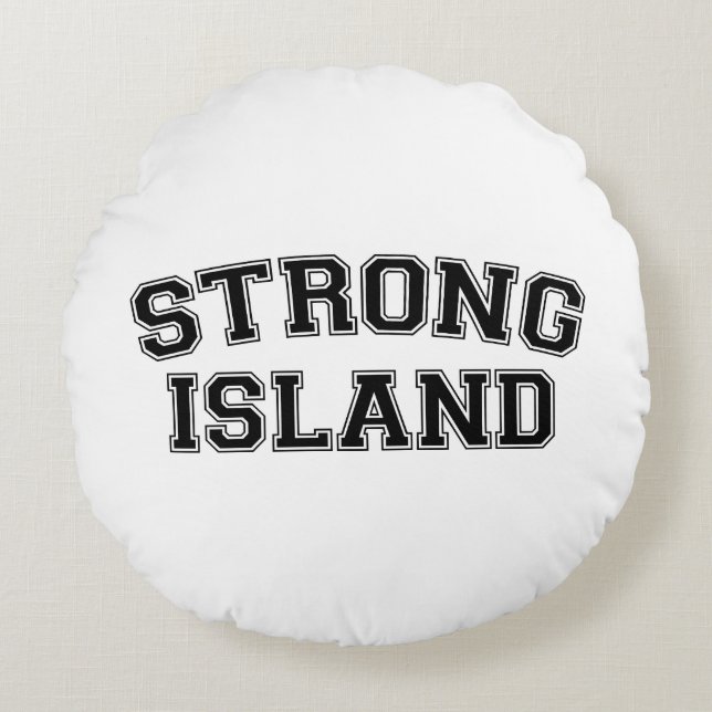 Strong Island, NYC, USA Rund Kudde (Framsidan)
