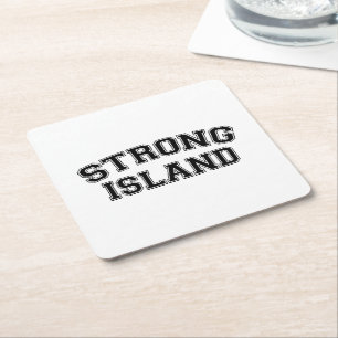 Strong Island, NYC, USA Underlägg Papper Kvadrat